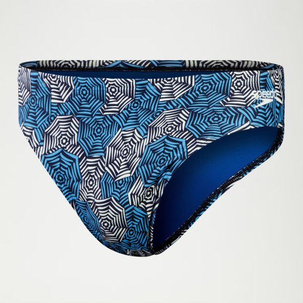 SPEEDO MENS 5 CM ESCAPE BRIEF Pure blue/Picton Blue slip uomo fantasia - immagine 2