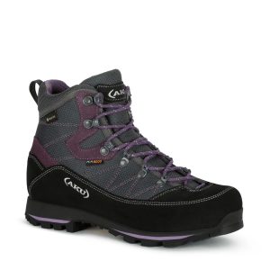 AKU TREKKER LITE III WIDE GTX WS
Anhtracite /Violet scarpa trekking alta donna pianta larga
